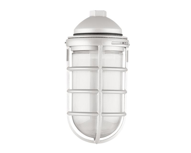 1 Lamp 100w Incandescent, Blanca Reflector, Elongated Prismatic Globe